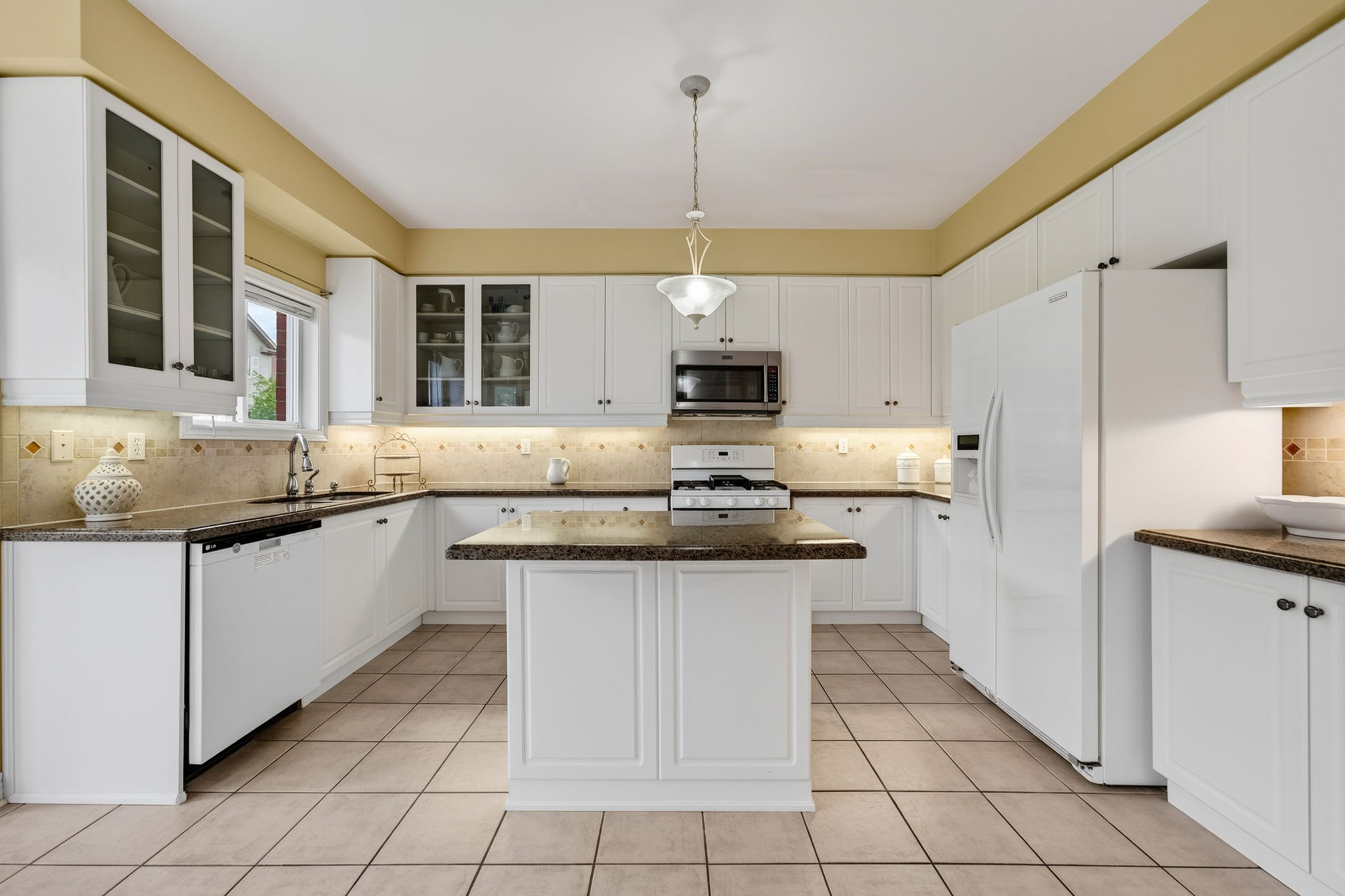 Family room open to kitchen