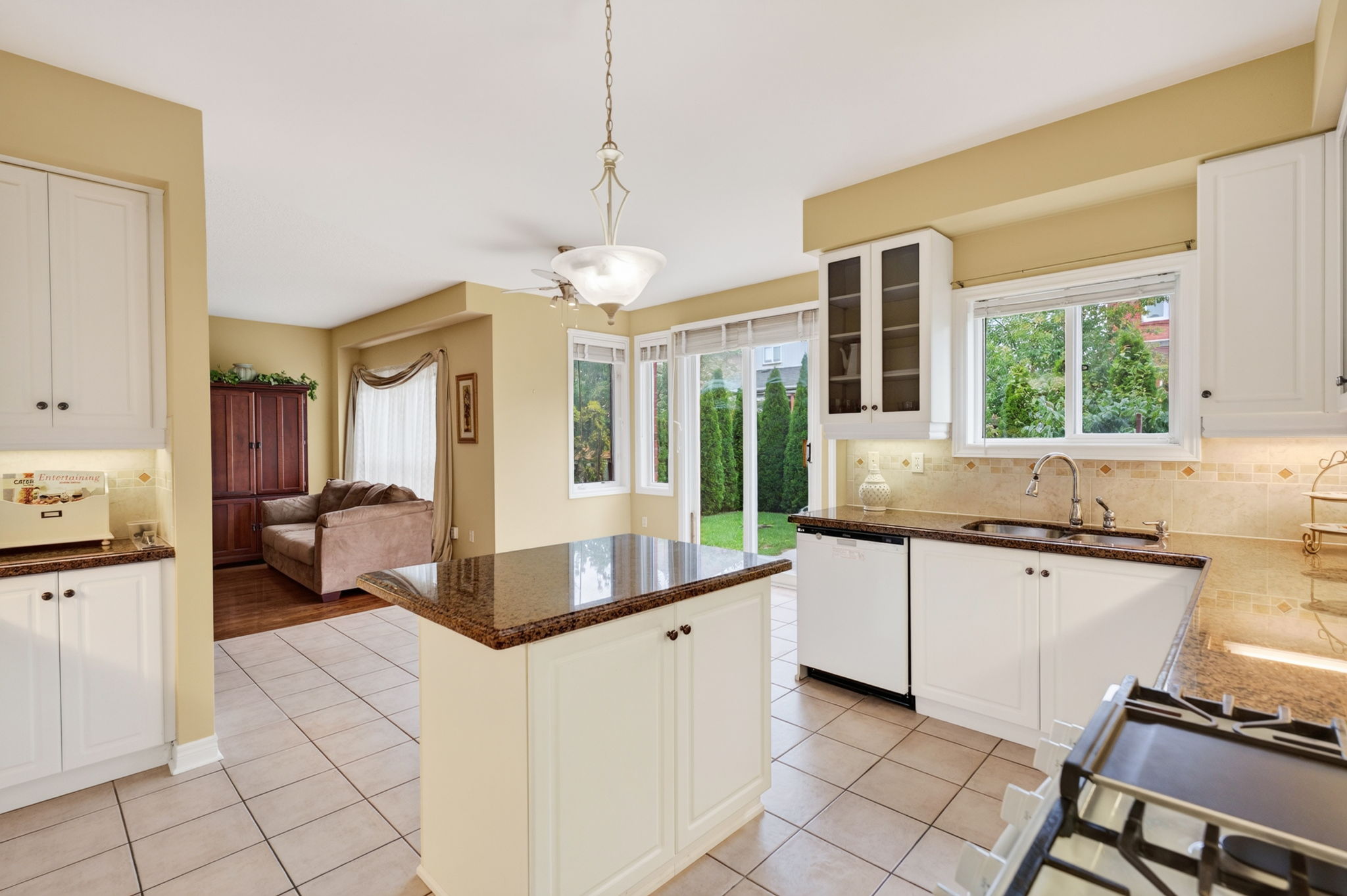 Kitchen with island