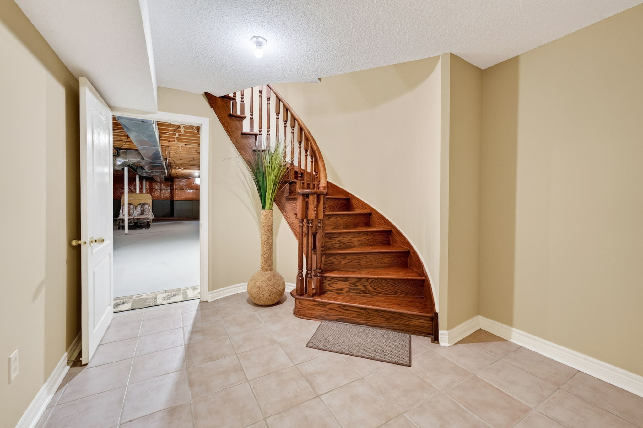 Lower level staircase
