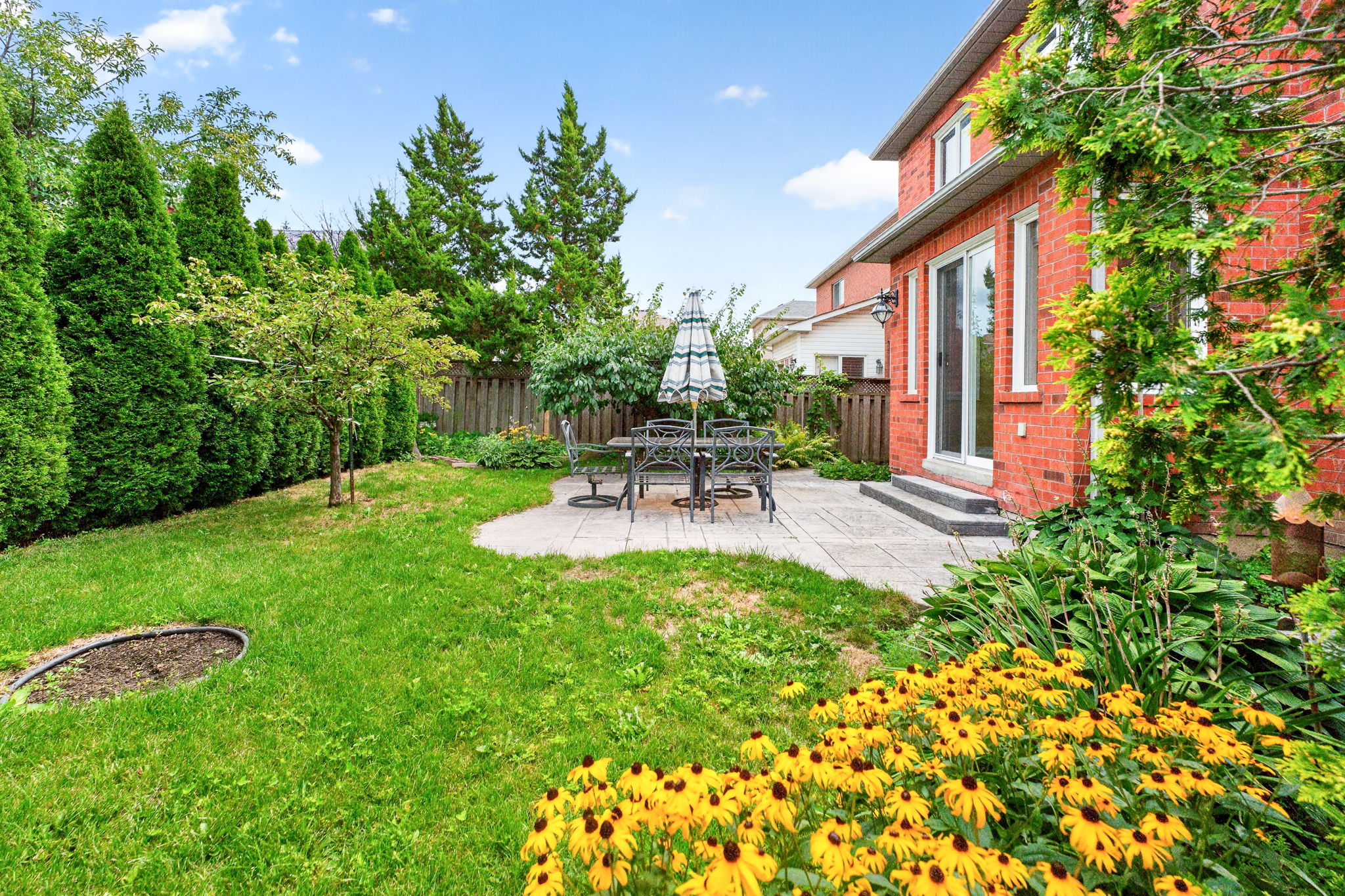 Backyard with patio